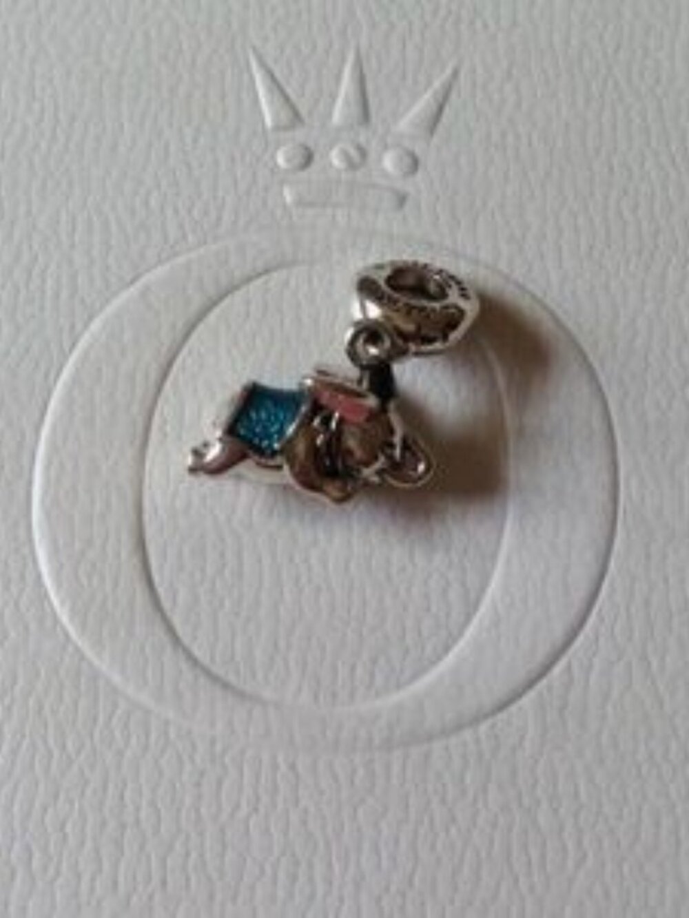 Pandora Disney Flying Dumbo Enamel Dangle Charm - Picture 2 of 3